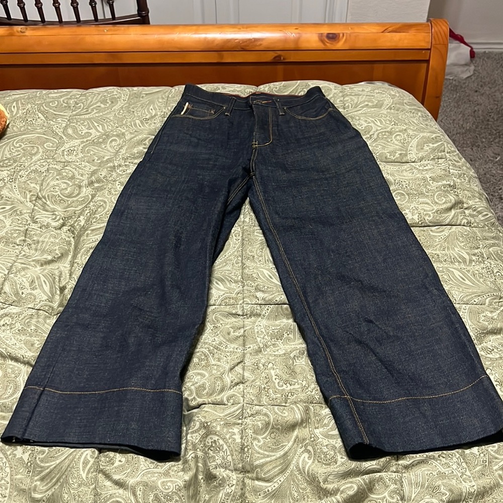 Raw denim jeans by Raleigh Workshop